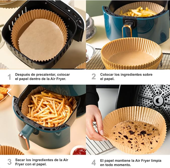 Papeles para Airfryer 50 unidades