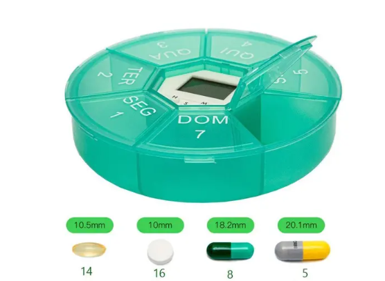 Pastillero Circular con Alarma - 2 por solo Gs 99.900