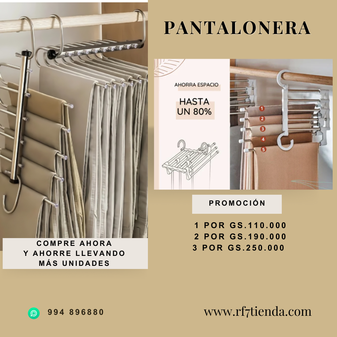 Pantalonera Rebatible (5 Pantalones)