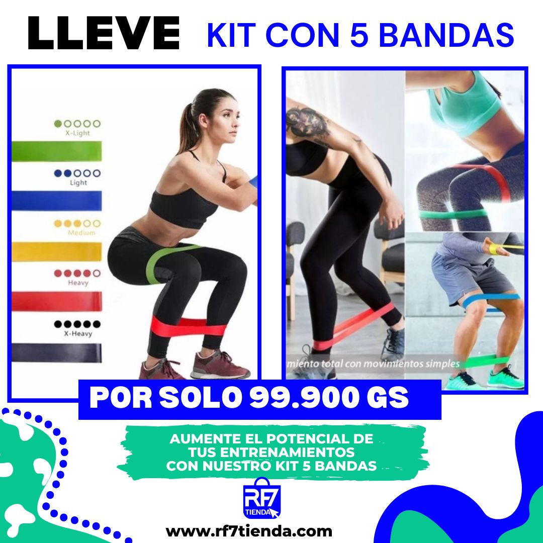 Kit de 5 Bandas para entrenar