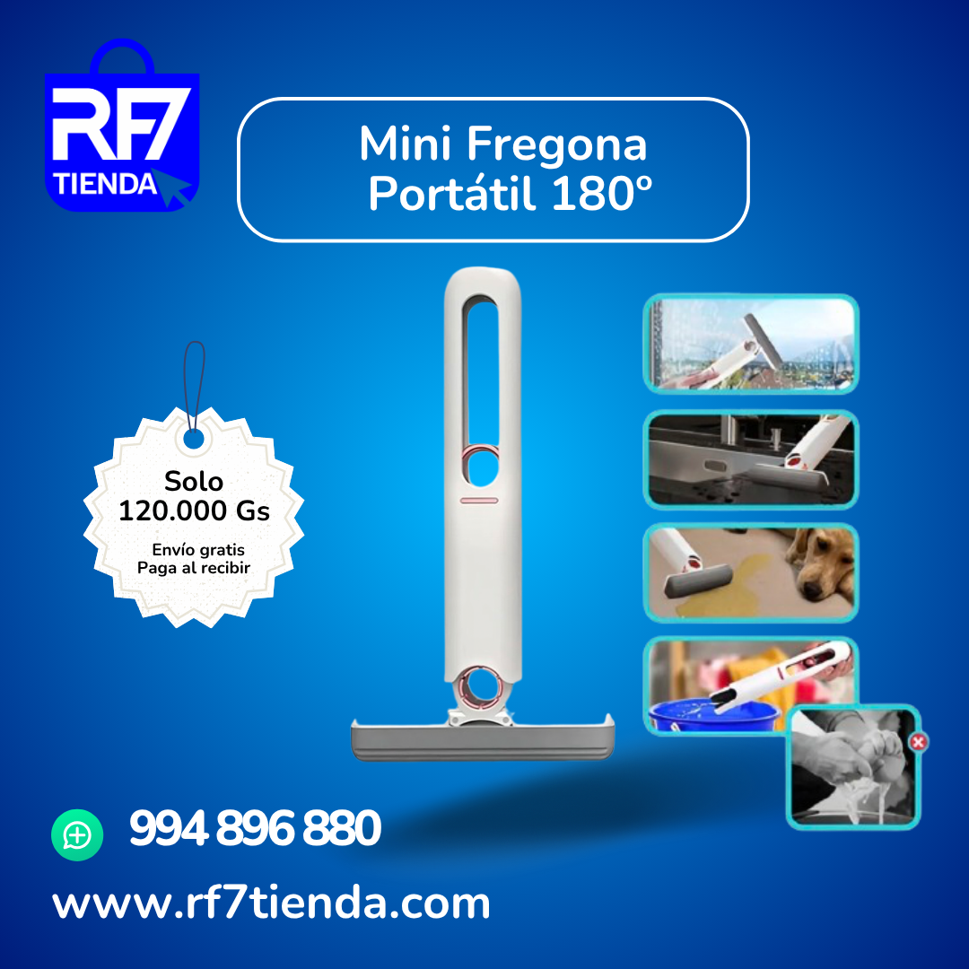 Mini Fregona Portátil 180°